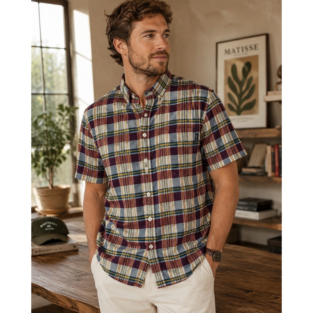 Woolrich Shirt Mens Small Multicolor Plaid Outdoor Gorpcore Preppy